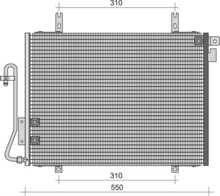 MAGNETI MARELLI Lauhdutin, ilmastointilaite 350203399000